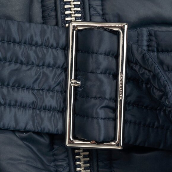 Burberry Baughton Navy Belted Hooded Quilted Coat - Picture 9 of 16